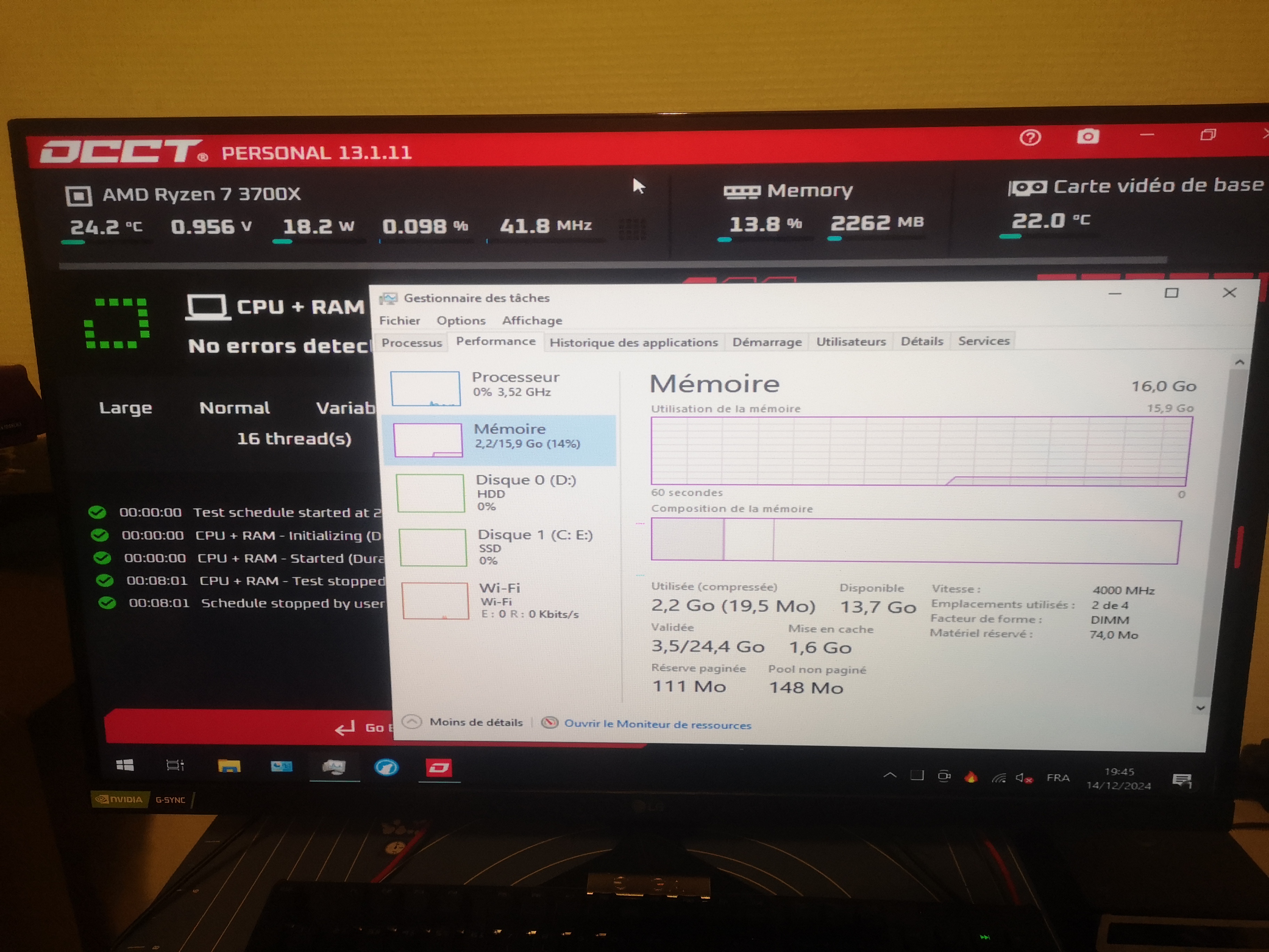 Optimisation Windows avant/après